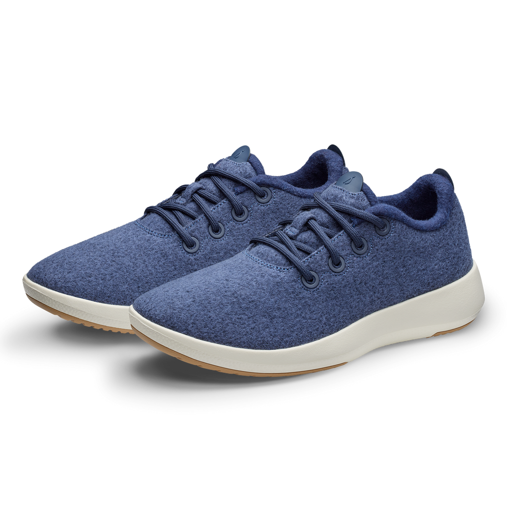 Women's Wool Runner Mizzle - Hazy Indigo (Natural White Sole)