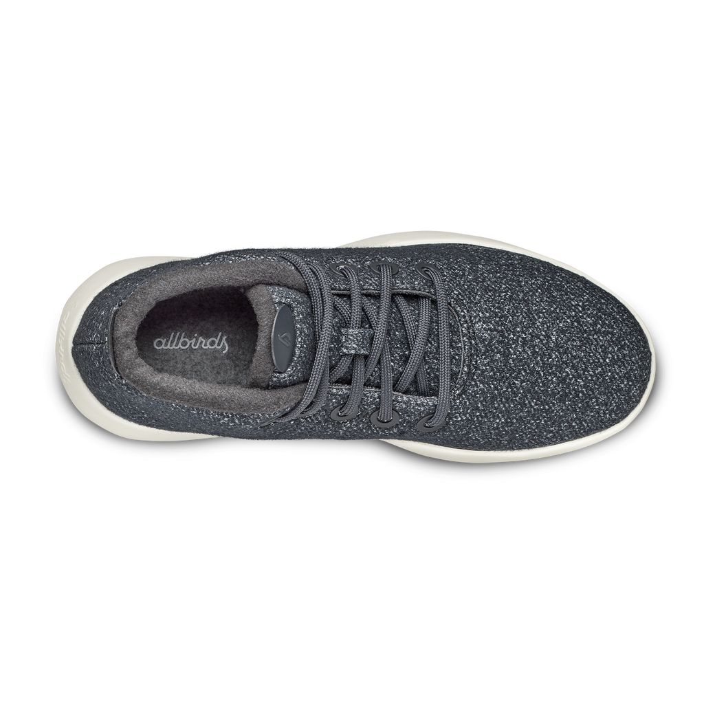 Women's Wool Runner-up Mizzle - Dark Grey (Natural White Sole)