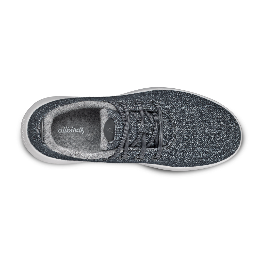 Women's Wool Runner Mizzle - Dark Grey (Light Grey Sole)