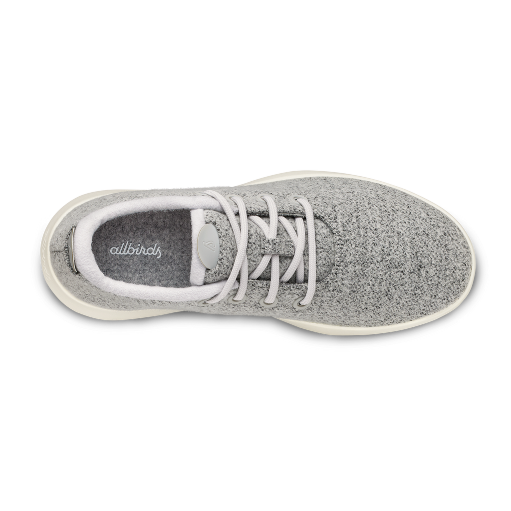 Women's Wool Runner Mizzle - Light Grey (Natural White Sole)