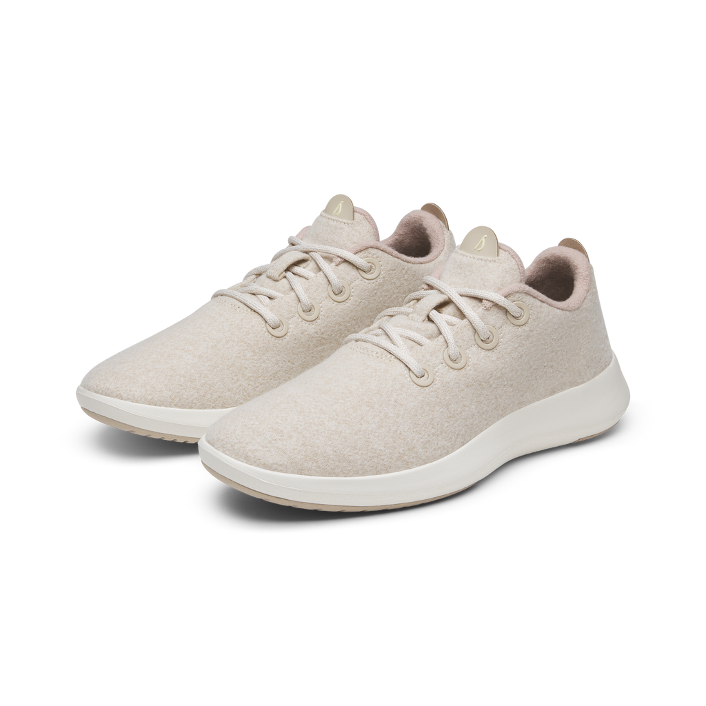 Women's Wool Runner Mizzle - Stony Cream (Natural White Sole)