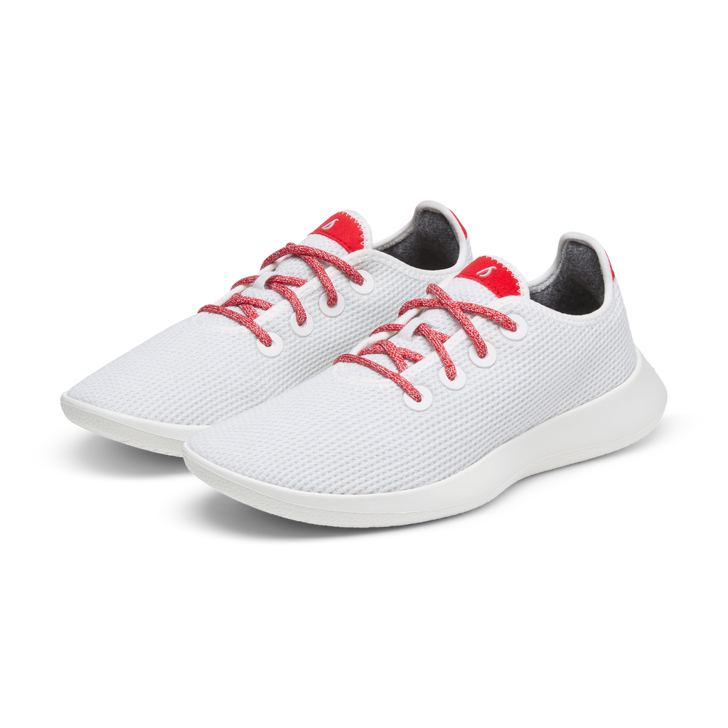 Women's Tree Runner - Blizzard/Bold Red (Blizzard Sole)