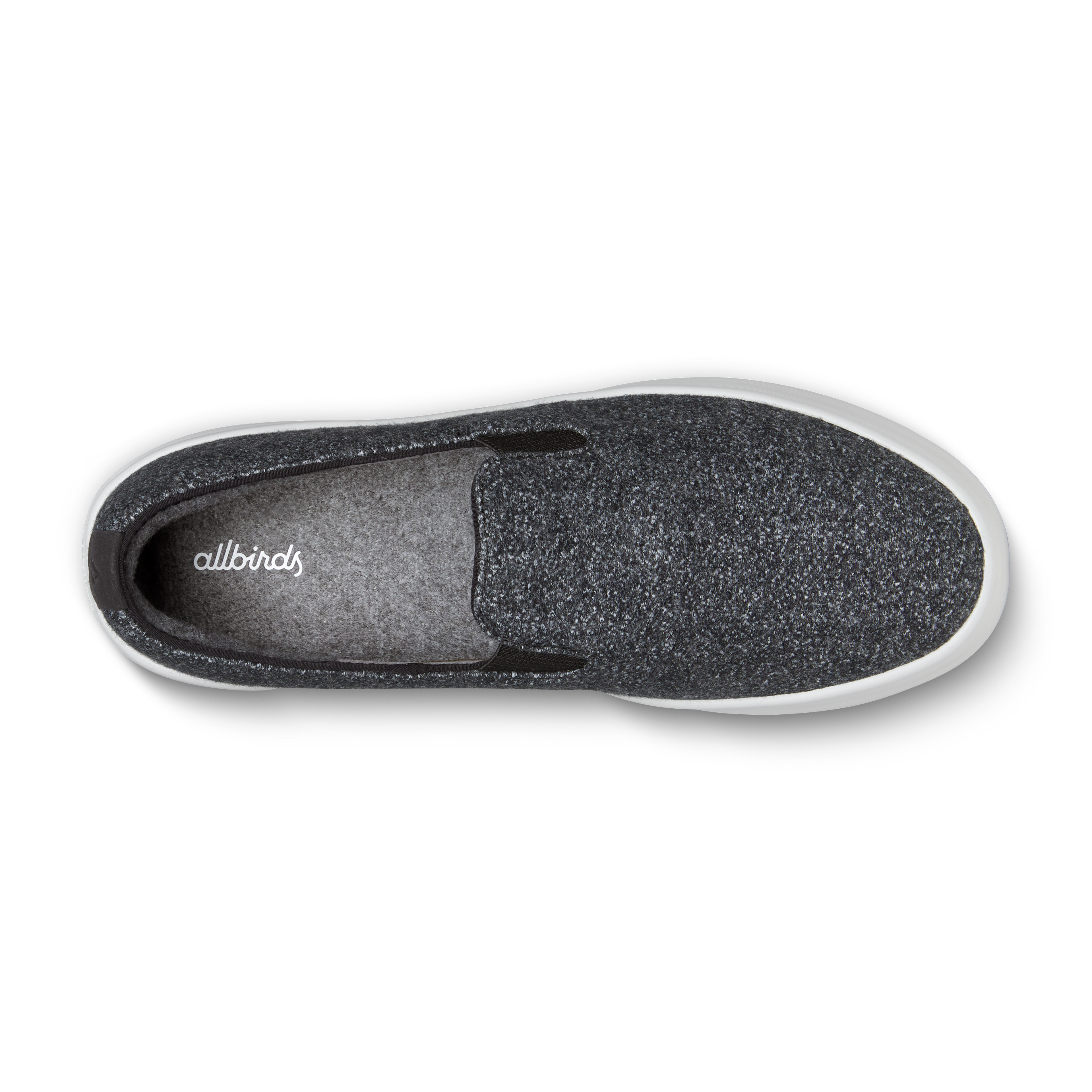 Men's Wool Cruiser Slip On - Dark Grey (Light Grey Sole)