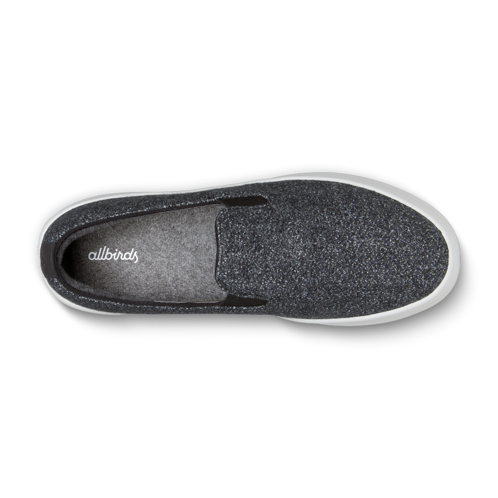 Women's Wool Cruiser Slip On - Dark Grey (Light Grey Sole)