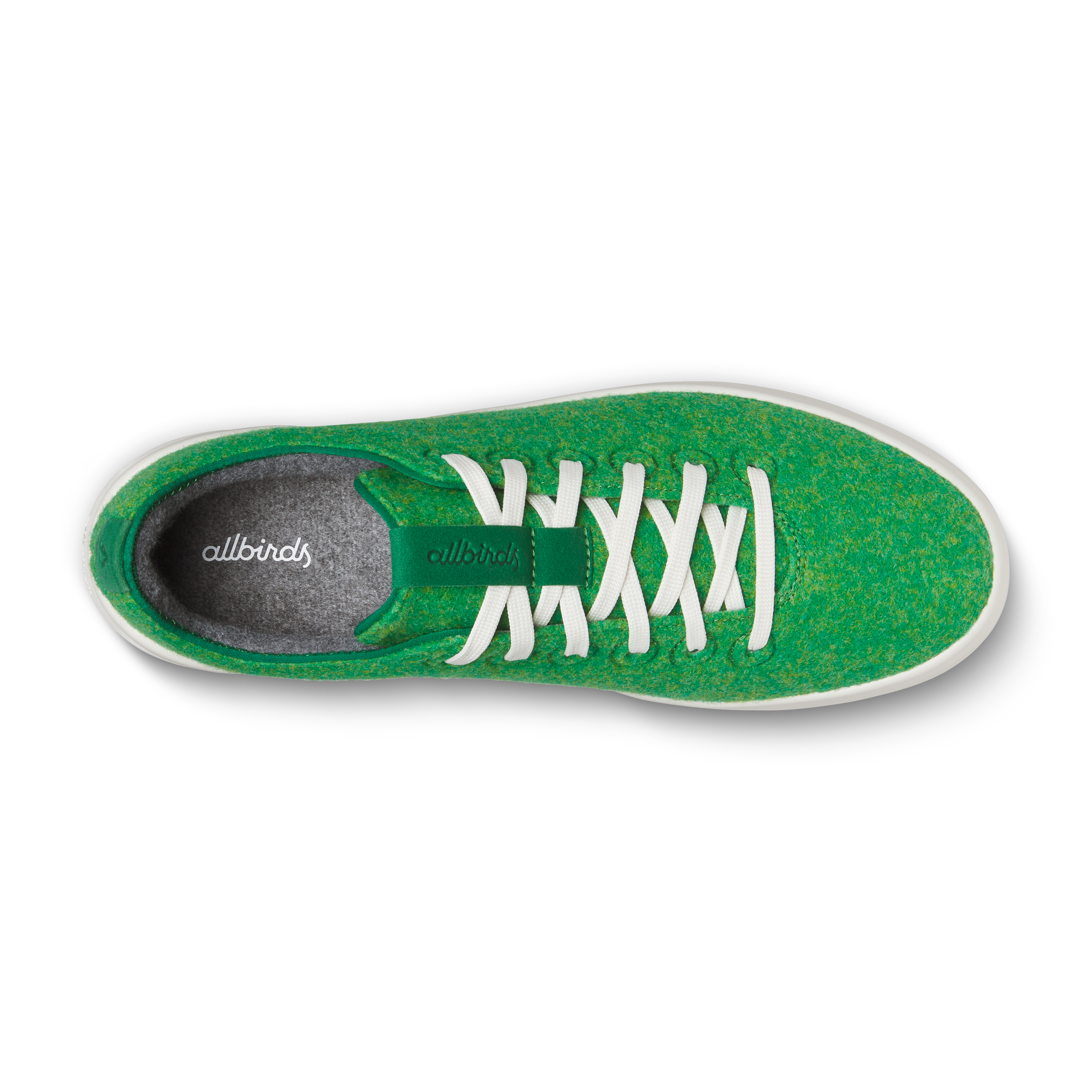 Men's Wool Cruiser - Kelly Green (Natural White Sole)