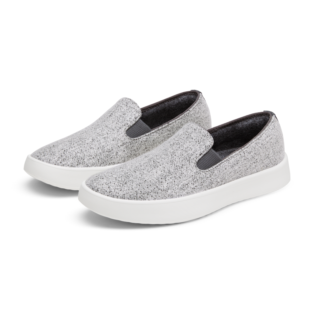 Men's Wool Cruiser Slip On - Medium Grey (Blizzard Sole)