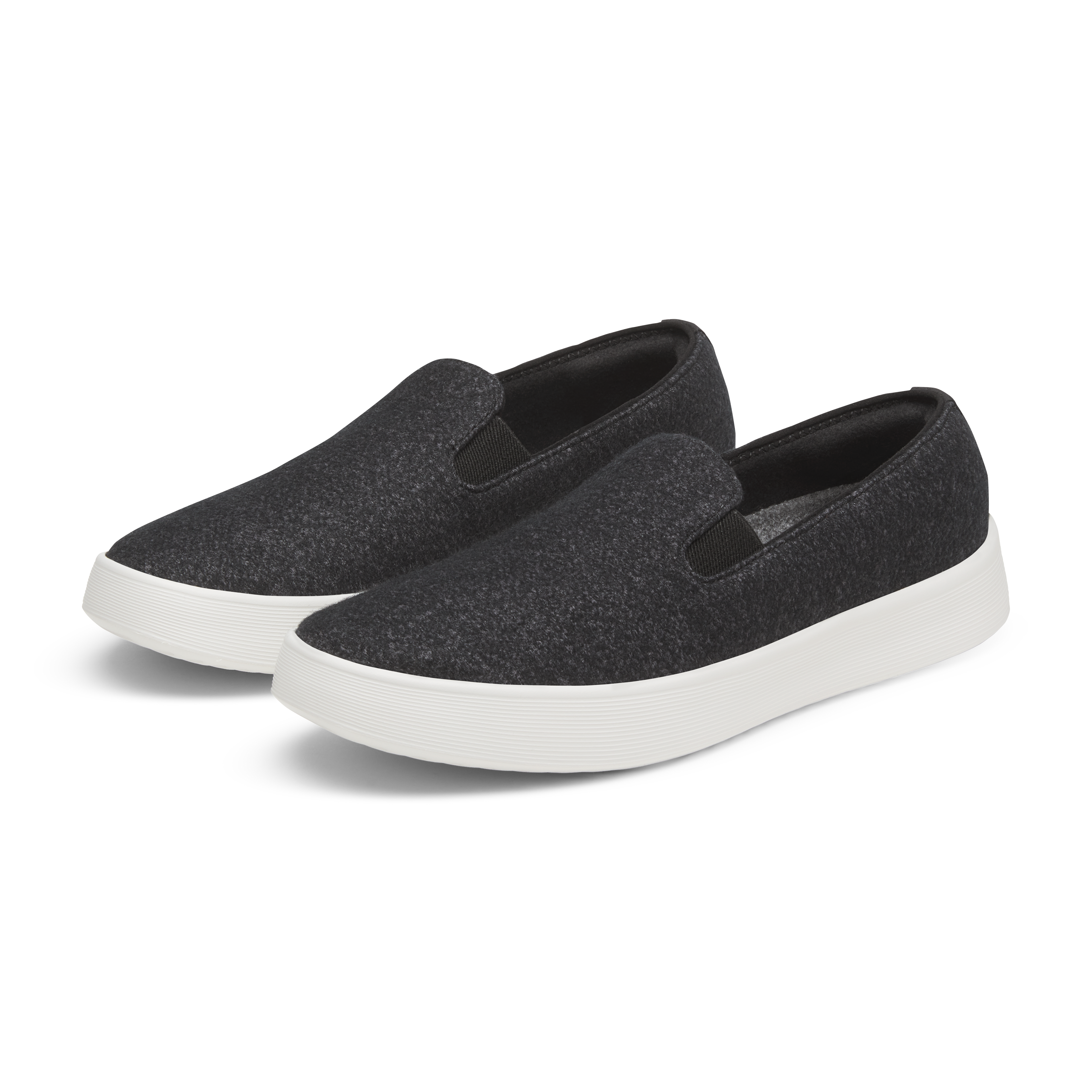 Women's Wool Cruiser Slip On - Natural Black (Blizzard Sole)
