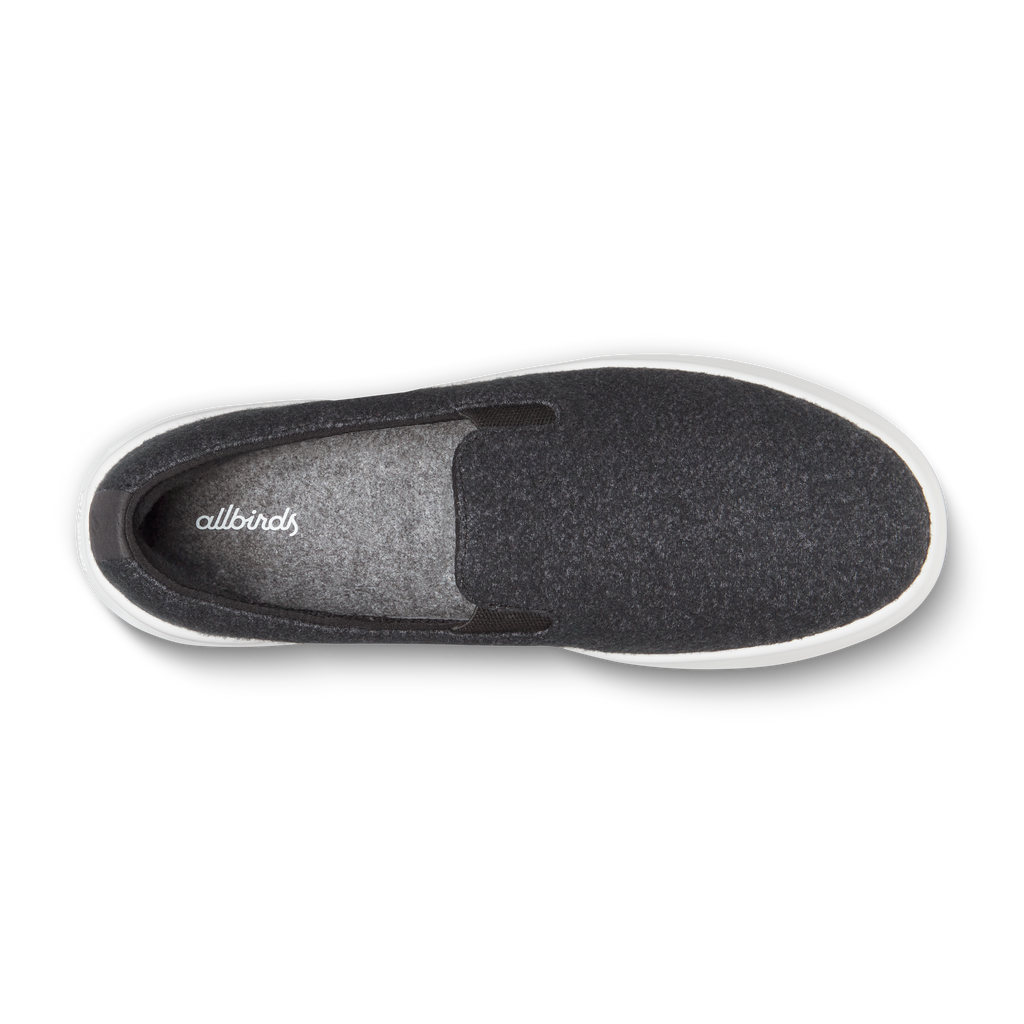 Women's Wool Cruiser Slip On - Natural Black (Blizzard Sole)