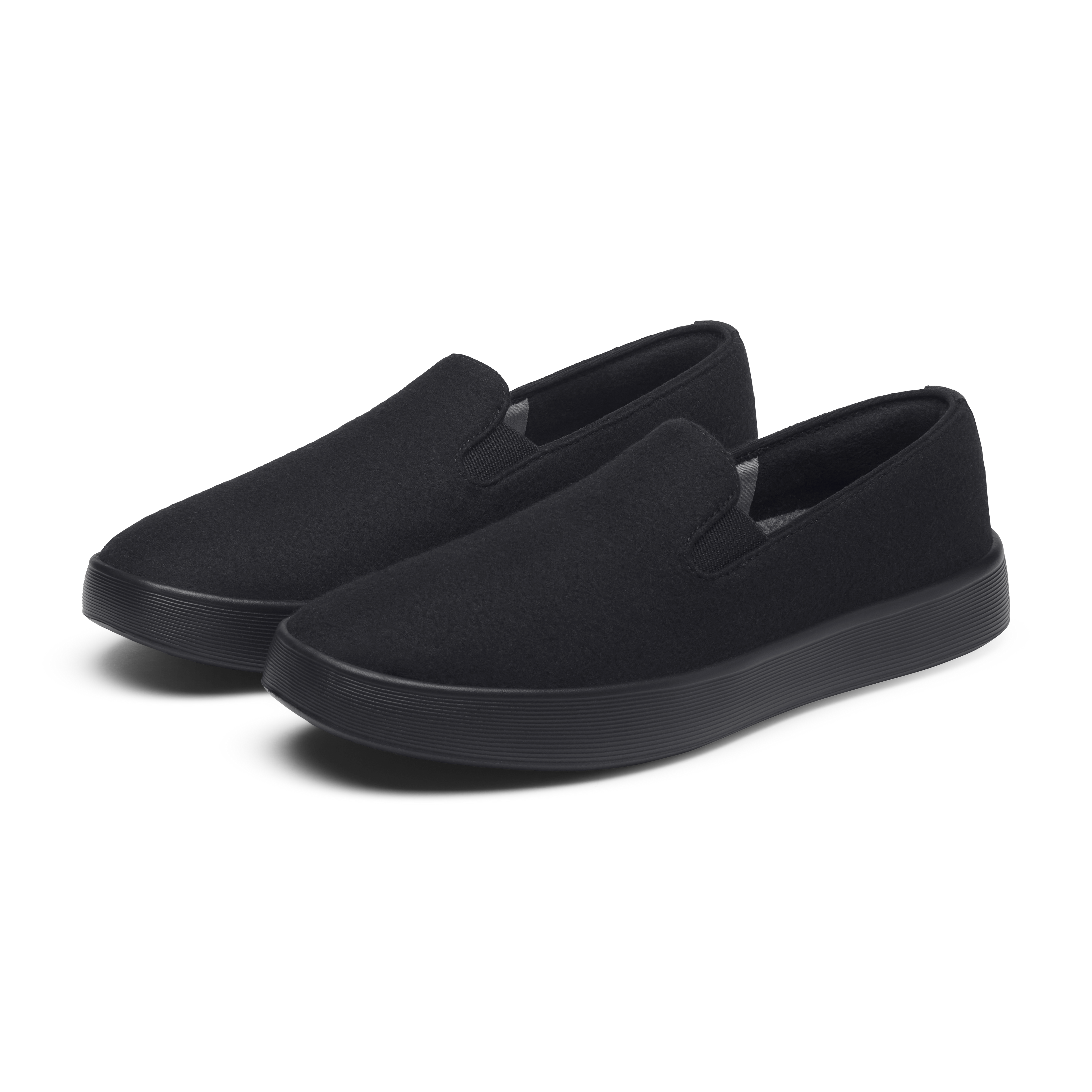 Women's Wool Cruiser Slip On - Natural Black (Natural Black Sole)