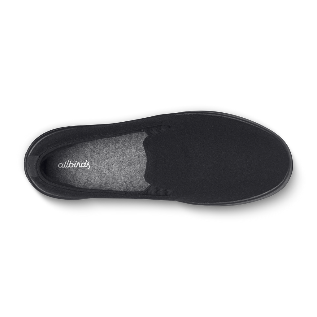 Men's Wool Cruiser Slip On - Natural Black (Natural Black Sole)