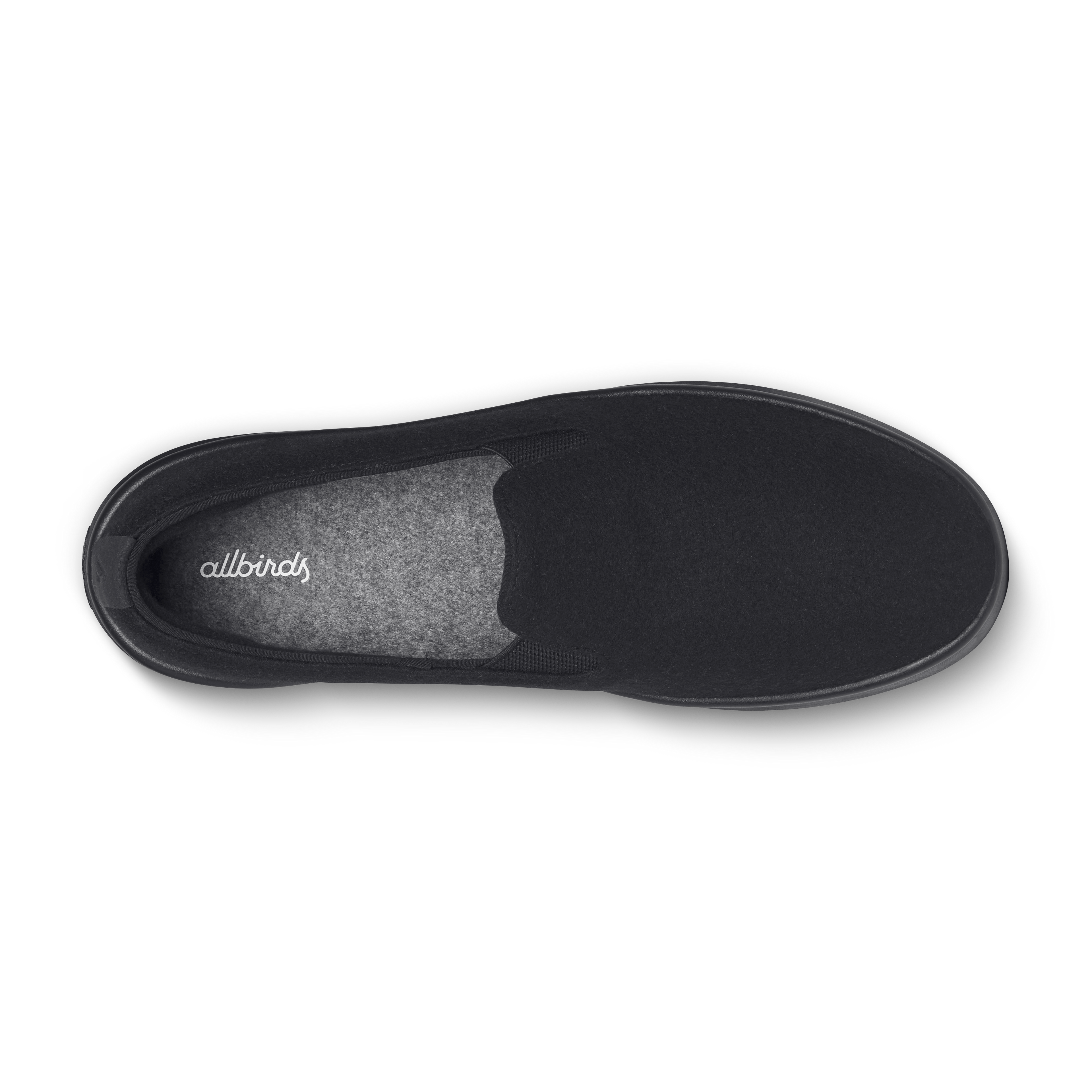 Men's Wool Cruiser Slip On - Natural Black (Natural Black Sole)