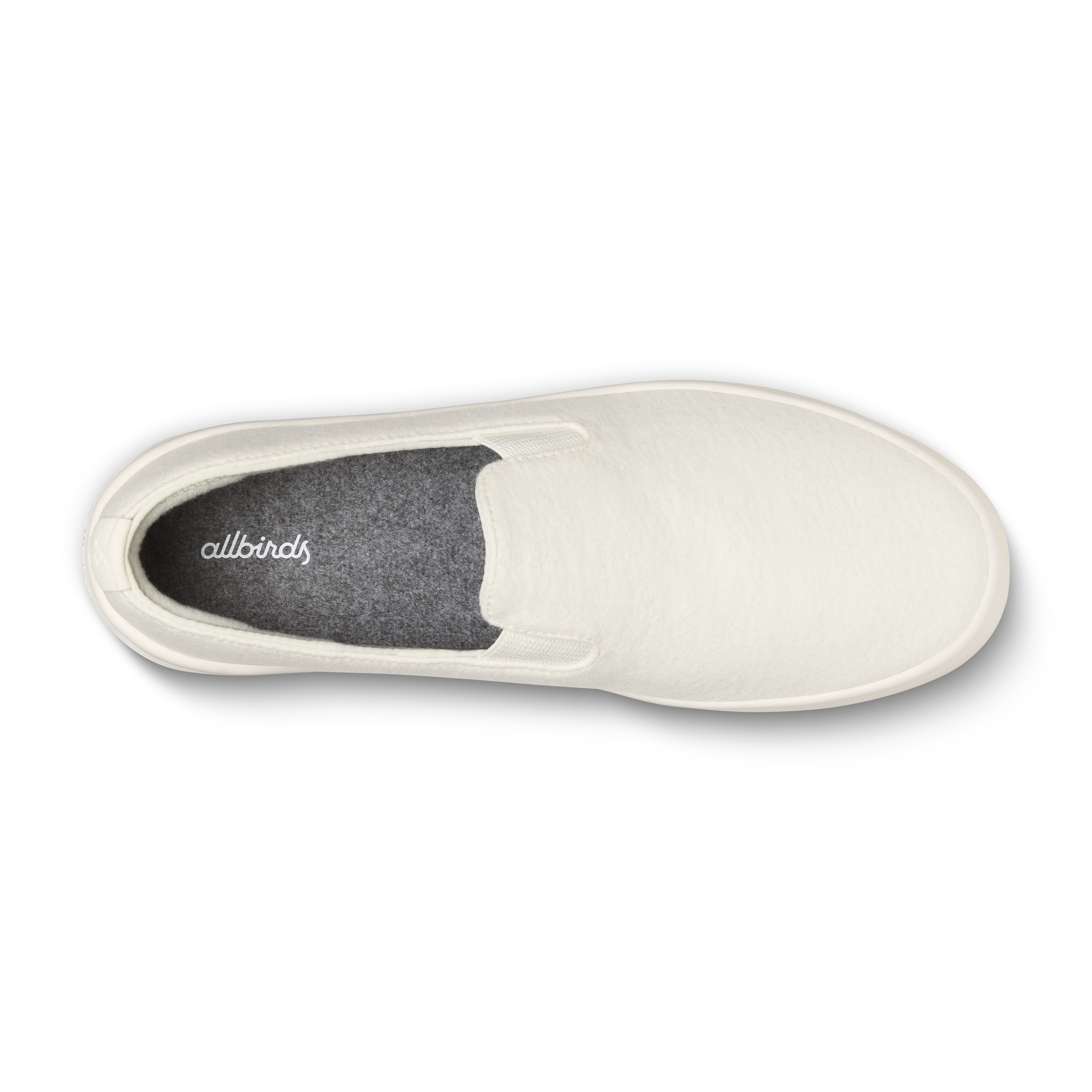 Women's Wool Cruiser Slip On - Natural White (Natural White Sole)
