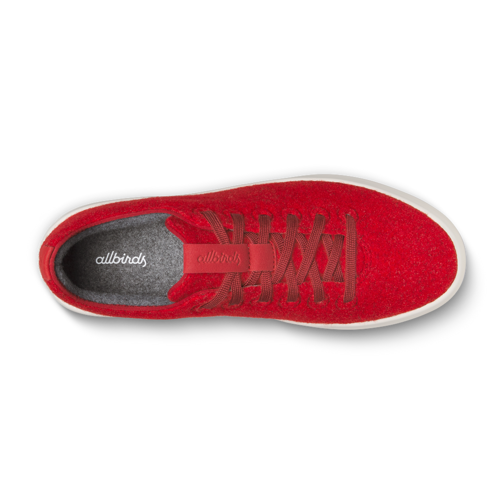 Women's Wool Cruiser - Poppy Red (Natural White Sole)
