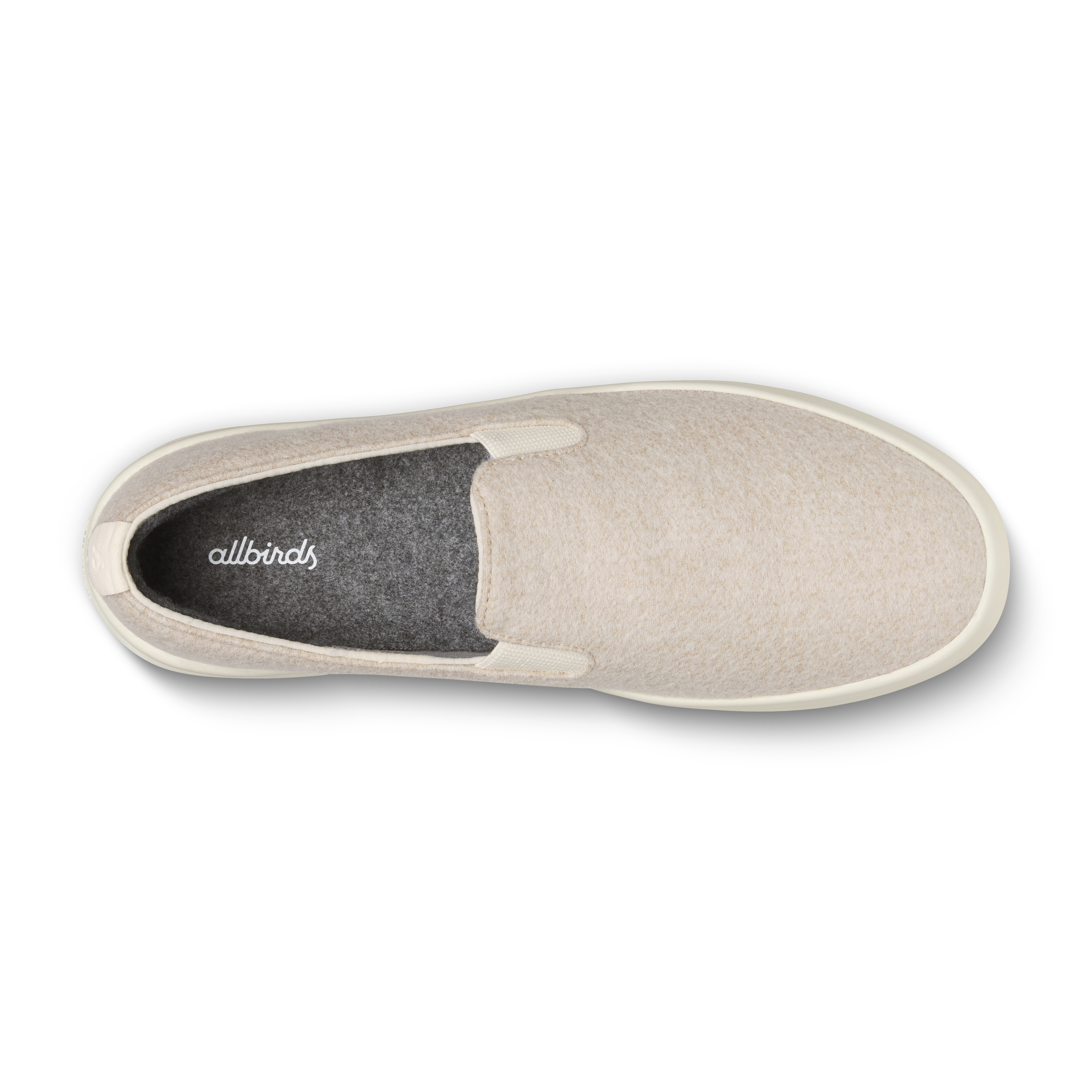 Men's Wool Cruiser Slip On - Rugged Beige (Stony Cream Sole)