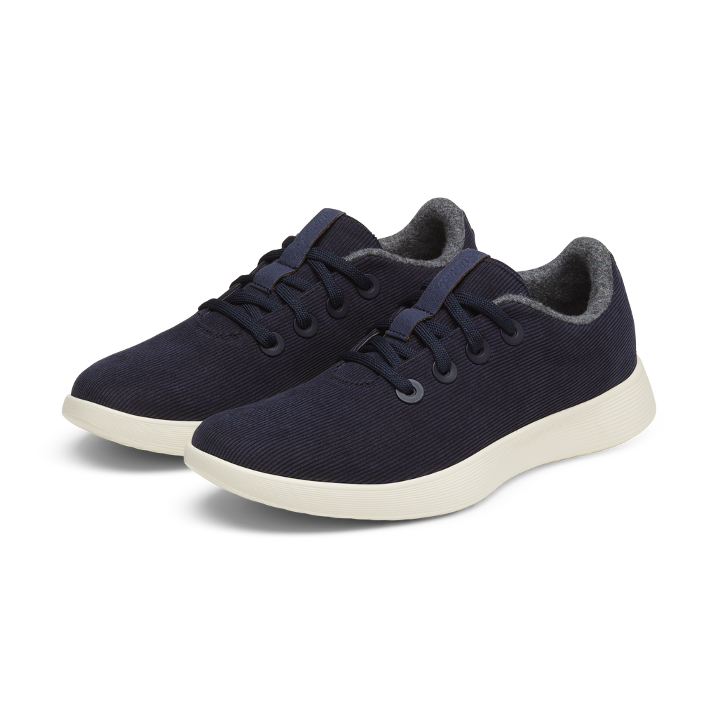 Women's Runner NZ Corduroy - Dark Navy (Stony Cream Sole)